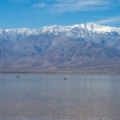 Visiting lake manly in badwater basin death valley national park